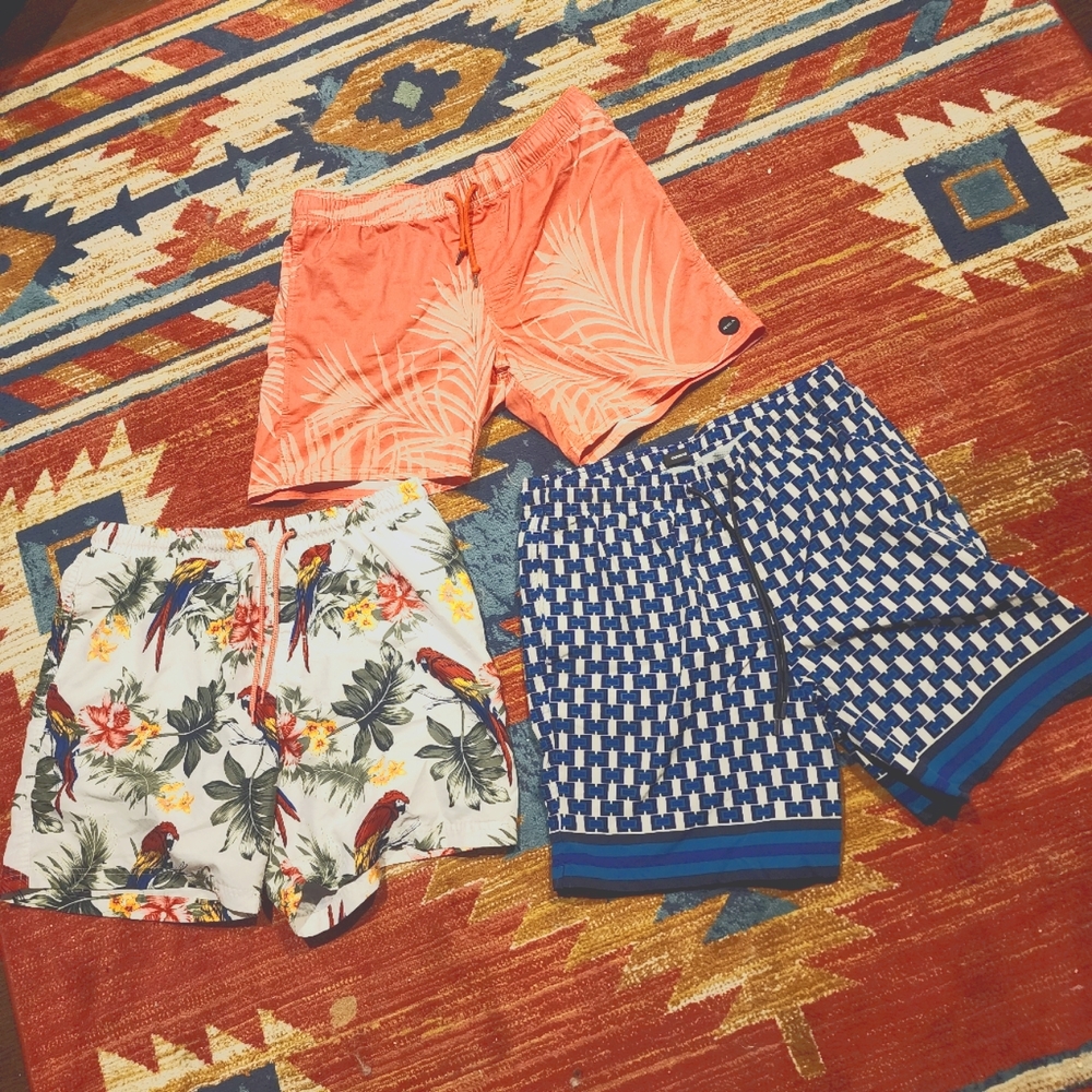 3 piece size large swim trunk bundle